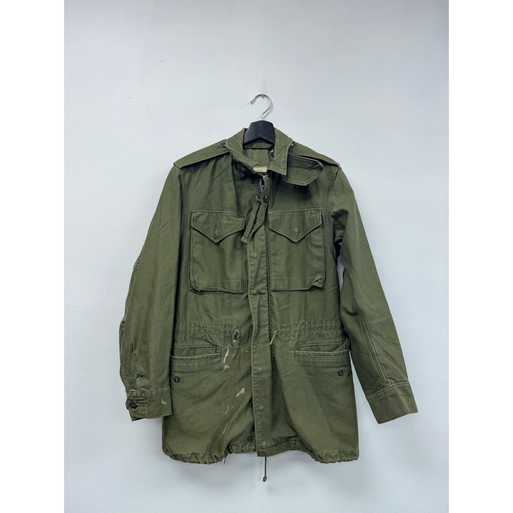 Vintage US Army Field Jacket Parka Mens X Small Regular Olive Green M51 60s